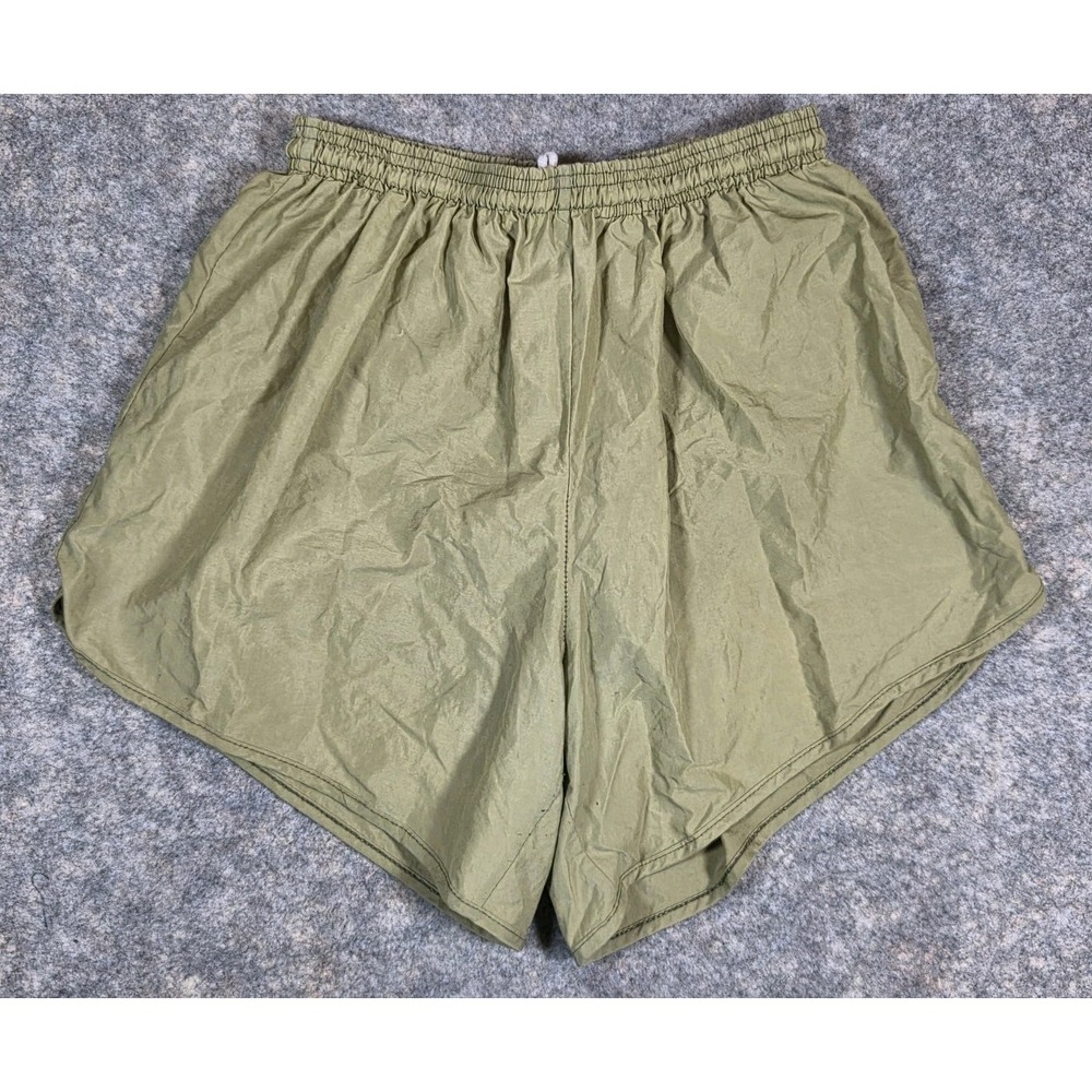 MX3 USMC Marine Corps Olive Green PT Running Silkies Track Shorts Size Medium